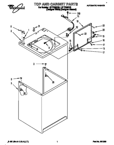 Top and cabinet