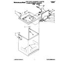 KitchenAid KAWE570BAL1 top and cabinet diagram