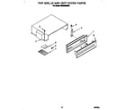 KitchenAid KSSS36MDX00 top grille and unit cover diagram