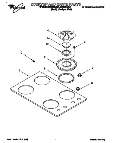Cooktop and grate