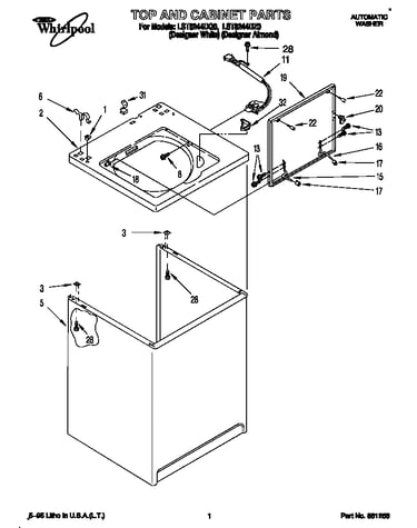 Top and cabinet