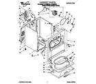 Whirlpool LET6638DQ0 cabinet diagram