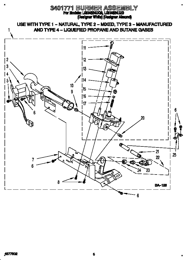 3401771 burner assembly