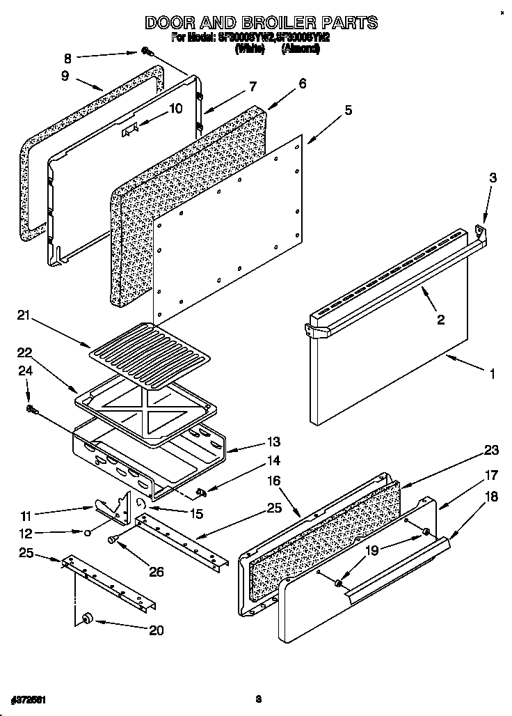 Door and broiler