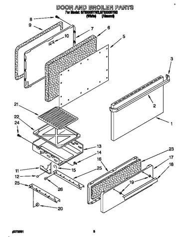Door and broiler