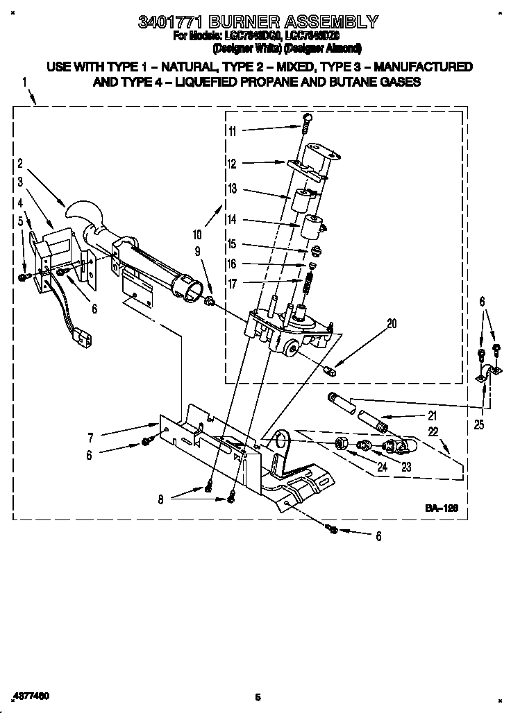3401771 burner assembly
