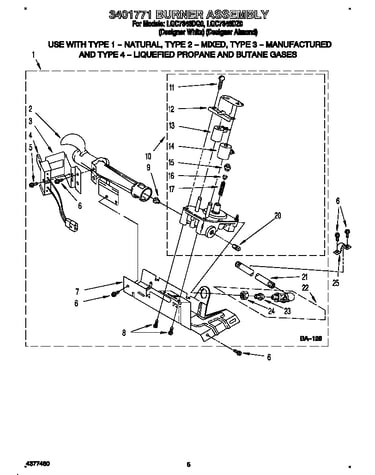 3401771 burner assembly