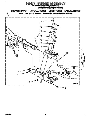 3401771 burner assembly
