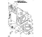 Whirlpool LER7646DW0 cabinet diagram