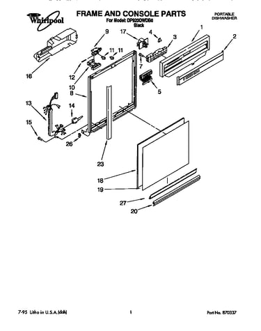 Frame and console