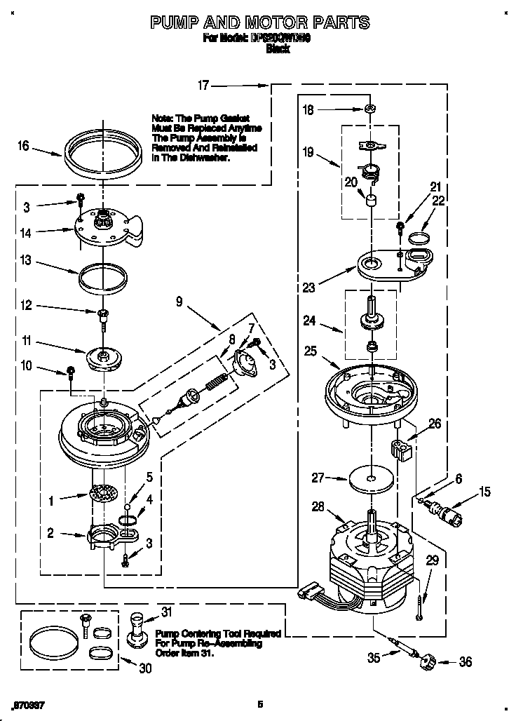 Pump and motor