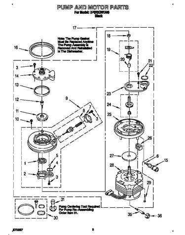 Pump and motor