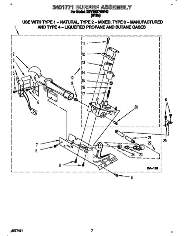 3401771 burner assembly