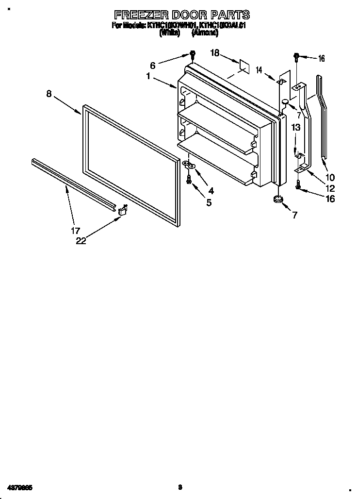 Freezer door