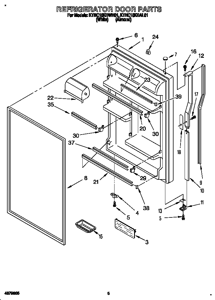 Refrigerator door