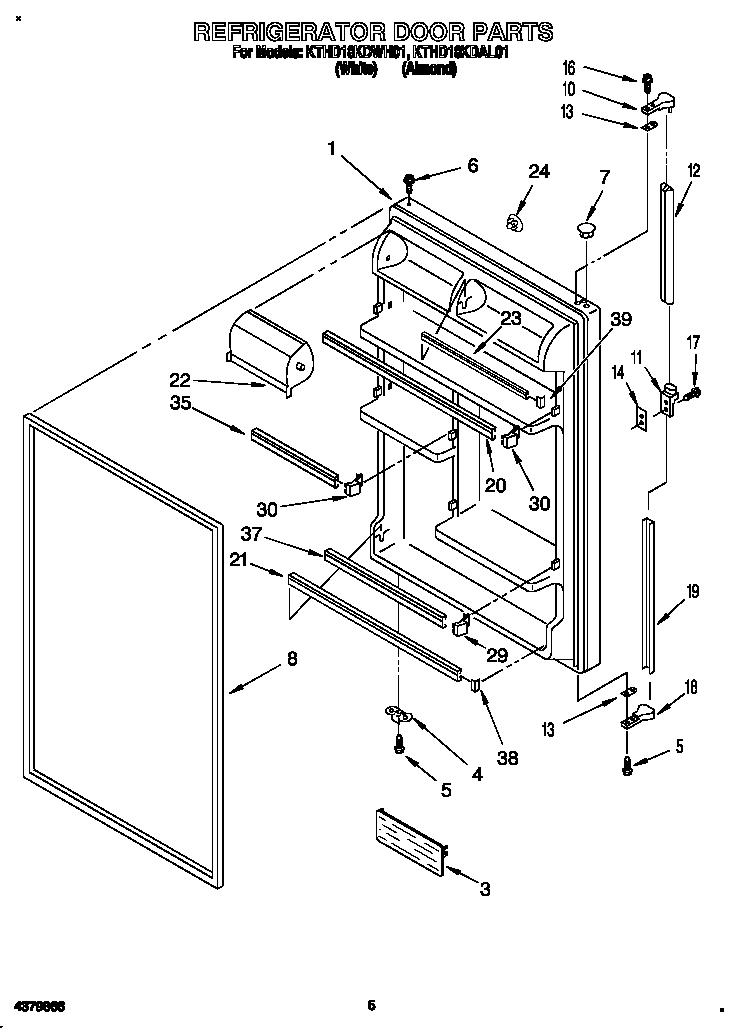 Refrigerator door