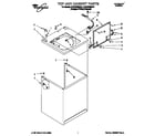 Whirlpool 6LSC9255AN1 top and cabinet diagram