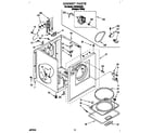 Whirlpool LET5624DQ0 cabinet diagram