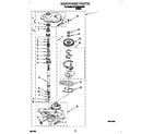 Whirlpool 6LSP8255AW2 gearcase diagram