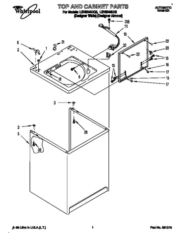 Top and cabinet
