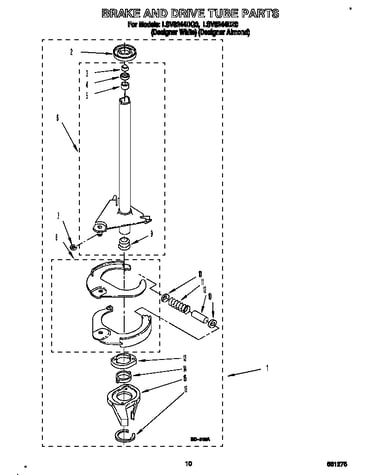 Brake and drive tube
