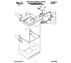 Whirlpool LST9355DZ0 top and cabinet diagram