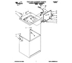Whirlpool 6LSP8255AW1 top and cabinet diagram