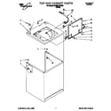 Whirlpool 6LBR5132AW2 top and cabinet diagram