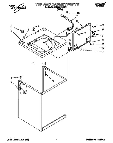 Top and cabinet