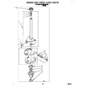 Whirlpool 6LBR5132AW2 brake and drive tube diagram