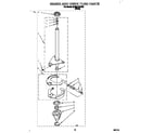 Whirlpool 6LBR5132AW2 brake and drive tube diagram