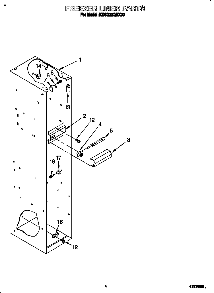 Freezer liner