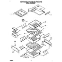KitchenAid KSSS36QDX00 refrigerator shelf diagram
