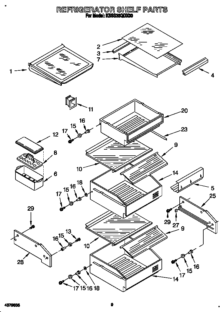 Refrigerator shelf
