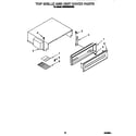 KitchenAid KSSS36QDX00 top grille and unit cover diagram