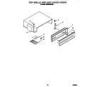 KitchenAid KSSS36QDX00 top grille and unit cover diagram