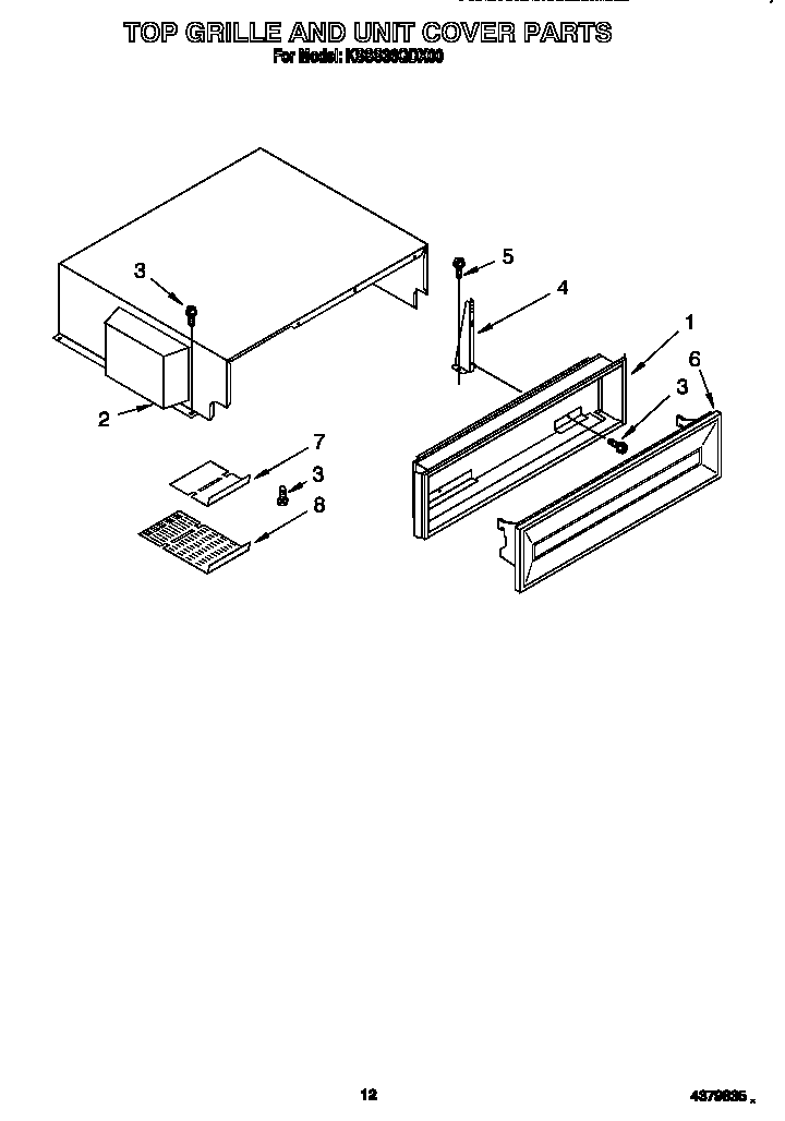 Top grille and unit cover