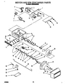 Motor and ice container