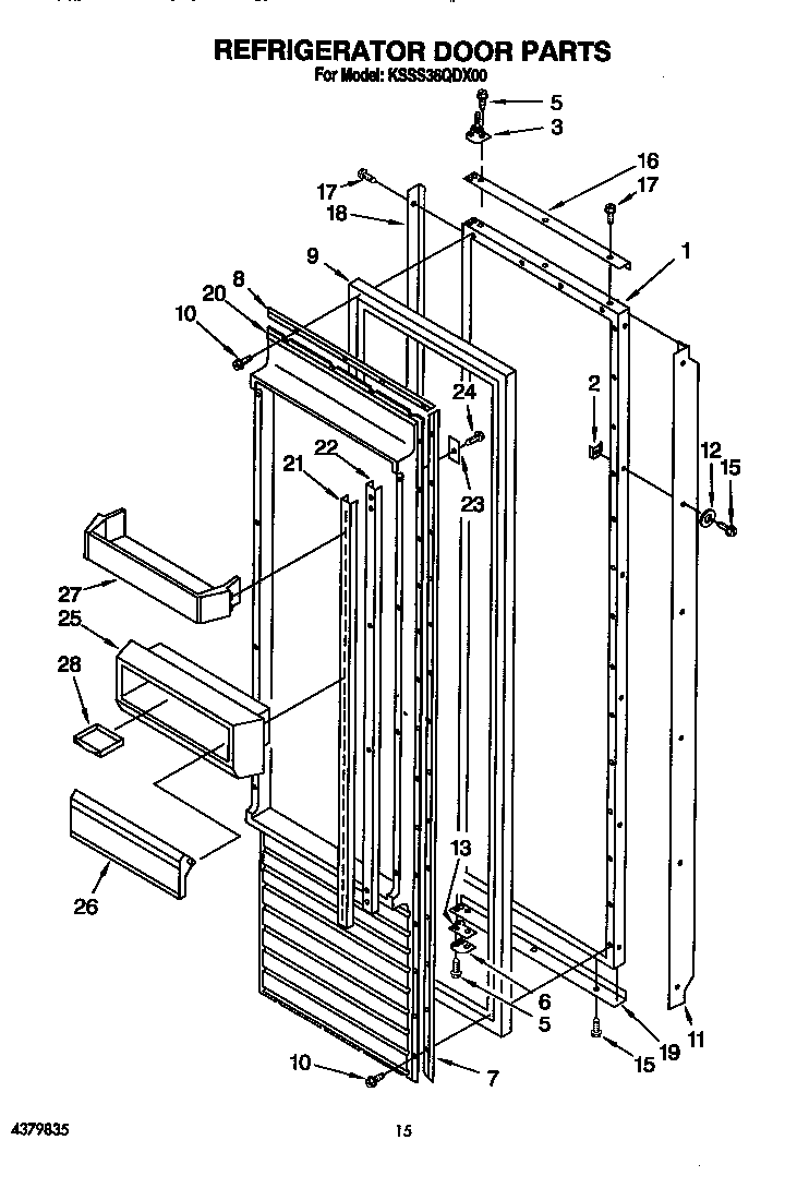 Refrigerator door