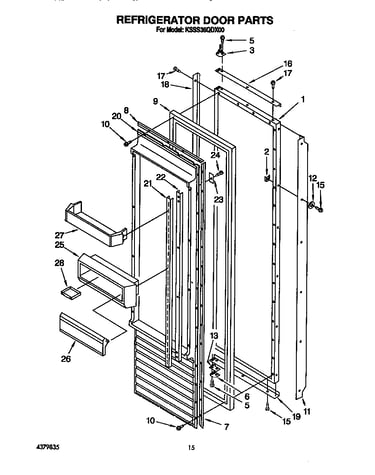 Refrigerator door