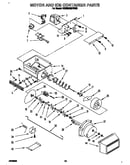 Motor and ice container