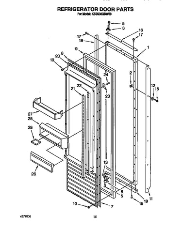 Refrigerator door