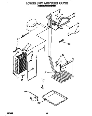 Lower unit and tube