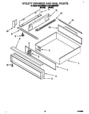 Utility drawer and rail