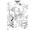 Whirlpool LGT5624DQ0 cabinet diagram