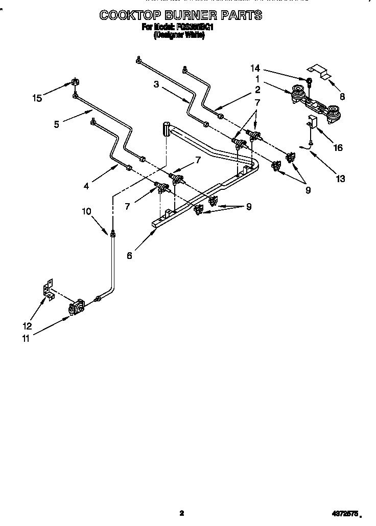 Cooktop burner