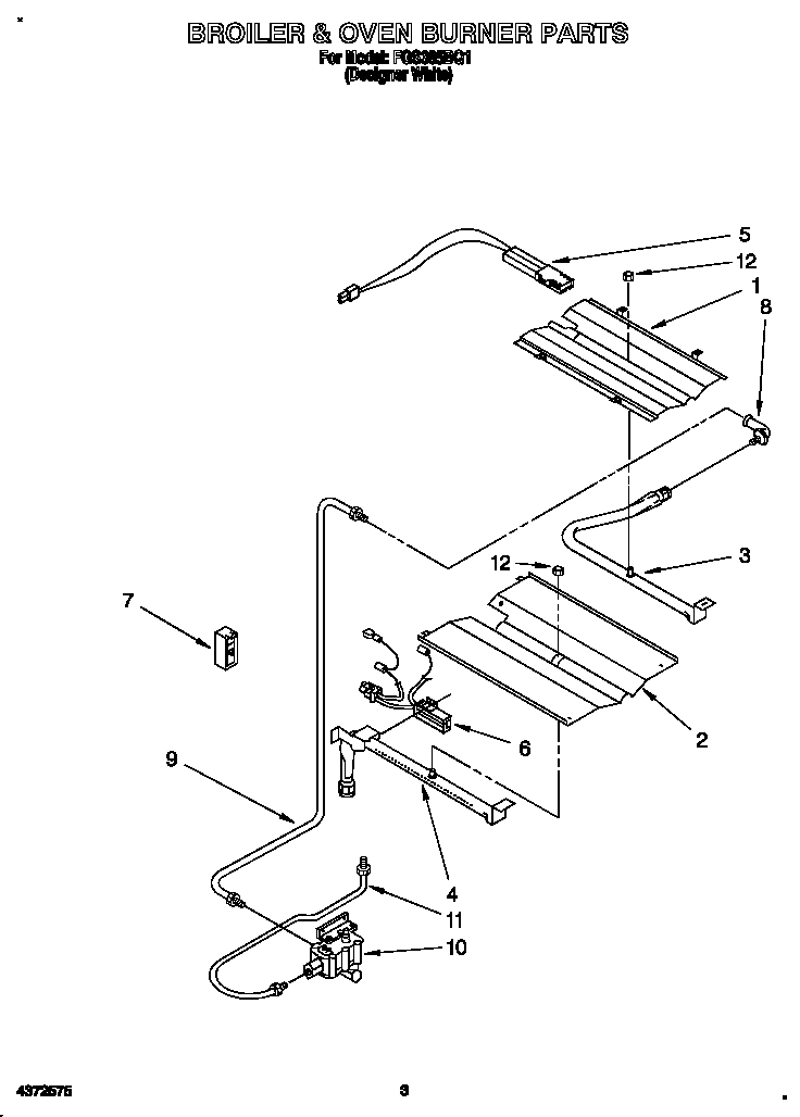 Broiler & oven burner