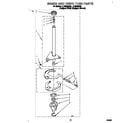Whirlpool LLV8245DQ0 brake and drive tube diagram