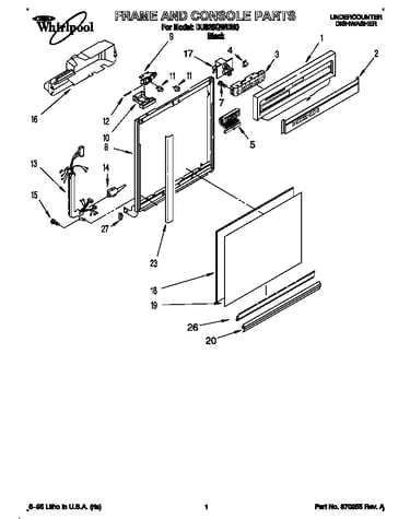 Frame and console