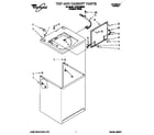 Whirlpool LST6132DQ0 top and cabinet diagram